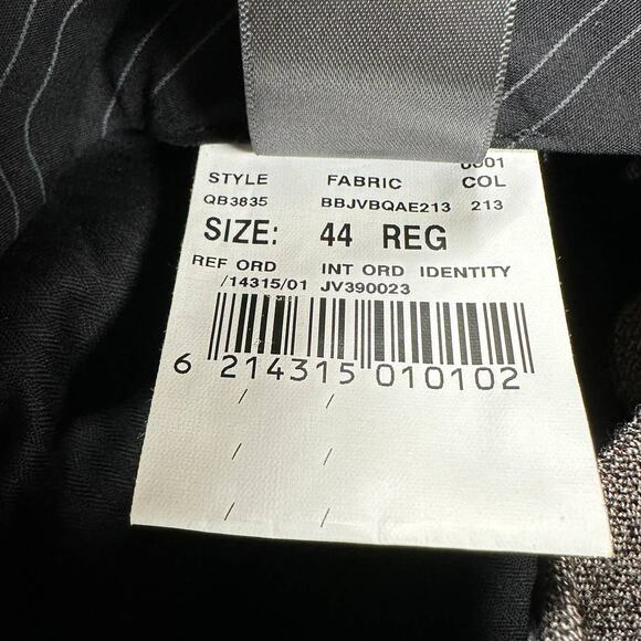 John Varvatos NWT 100% Virgin Wool Gray Trousers Size 44R US 28/29 Non Tailored - Picture 5 of 9